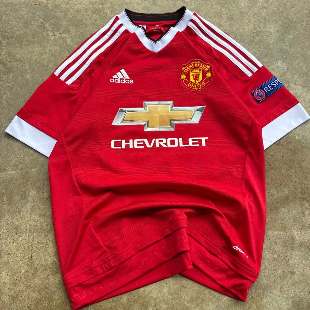 Vintage 2010s Adidas Manchester United Mata Jersey Soccer Blokecore Red XL (f4)